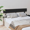 Bed Headboard Black 164x3x81 cm Solid Wood Pine