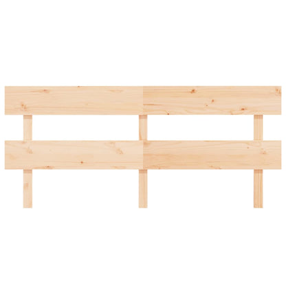 Bed Headboard 204x3x81 cm Solid Wood Pine