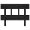 Bed Headboard Black 78.5x3x81 cm Solid Wood Pine
