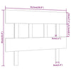 Bed Headboard Honey Brown 93.5x3x81 cm Solid Wood Pine