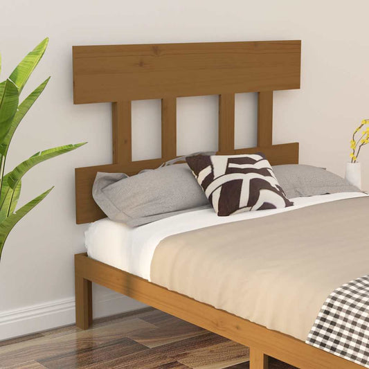 Bed Headboard | Honey brown | Solid pine wood