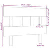 Bed Headboard White 103.5x3x81 cm Solid Wood Pine