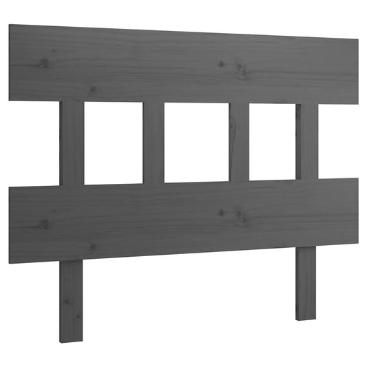 Bed Headboard | Grey | Solid pine wood | Large | Decorative Inlays