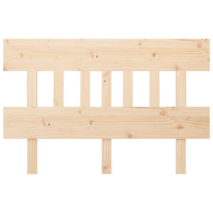 Bed Headboard 123.5x3x81 cm Solid Wood Pine
