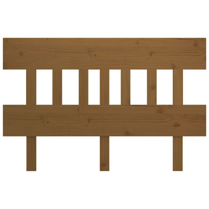 Bed Headboard Honey Brown 123.5x3x81 cm Solid Wood Pine