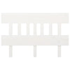 Bed Headboard White 163.5x3x81 cm Solid Wood Pine