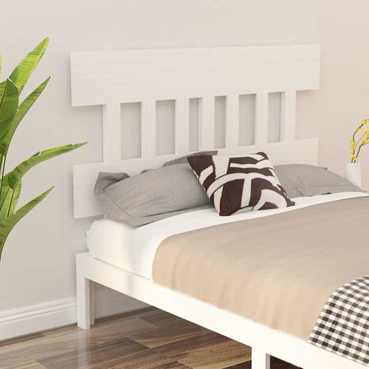 Bed Headboard | White | Solid pine wood | 163.5 x 3 x 81 cm