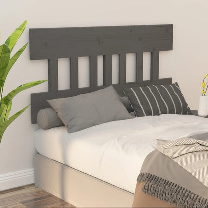 Bed Headboard | Grey | Solid pine wood | 163.5 x 3 x 81 cm