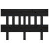Bed Headboard Black 163.5x3x81 cm Solid Wood Pine