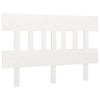 Bed Headboard White 183.5x3x81 cm Solid Wood Pine