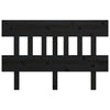Bed Headboard Black 183.5x3x81 cm Solid Wood Pine