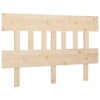 Bed Headboard 203.5x3x81 cm Solid Wood Pine