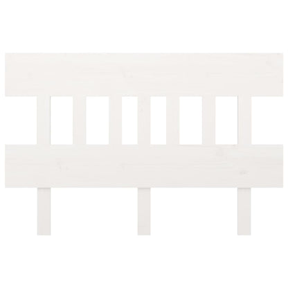 Bed Headboard White 203.5x3x81 cm Solid Wood Pine