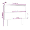 Bed Headboard 79x6x82.5 cm Solid Wood Pine