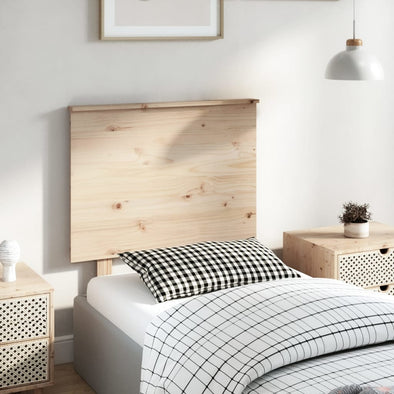 Bed Headboard 79x6x82.5 cm Solid Wood Pine