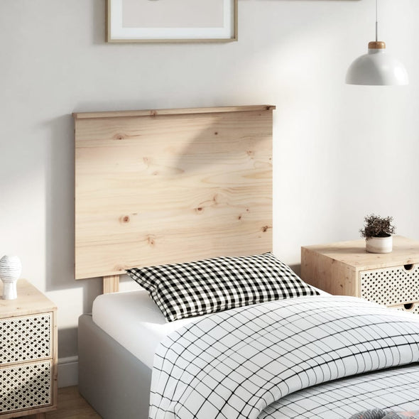 Bed Headboard 79x6x82.5 cm Solid Wood Pine