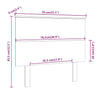 Bed Headboard Honey Brown 79x6x82.5 cm Solid Wood Pine