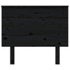 Bed Headboard Black 94x6x82.5 cm Solid Wood Pine