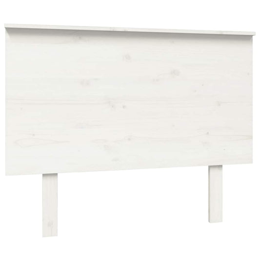 Bed Headboard | White | Solid Pine Wood | 104x6x82.5 cm | Decorative Bits