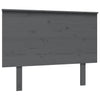 Bed Headboard Grey 104x6x82.5 cm Solid Wood Pine