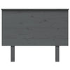 Bed Headboard Grey 104x6x82.5 cm Solid Wood Pine