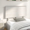 Bed Headboard White 124x6x82.5 cm Solid Wood Pine