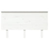 Bed Headboard White 144x6x82.5 cm Solid Wood Pine