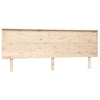 Bed Headboard 204x6x82.5 cm Solid Wood Pine