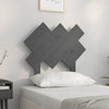 Bed Headboard Grey 72.5x3x81 cm Solid Wood Pine