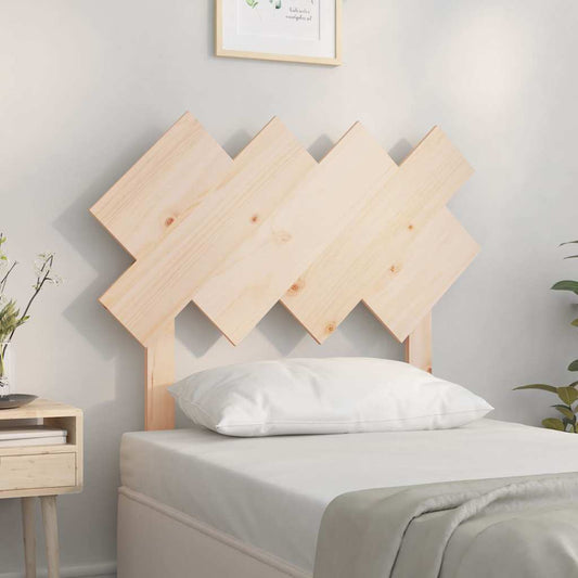 Bed Headboard | Natural Wood | Solid Pinewood | Standard Single