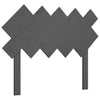 Bed Headboard Grey 104x3x80.5 cm Solid Wood Pine