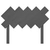 Bed Headboard Grey 104x3x80.5 cm Solid Wood Pine