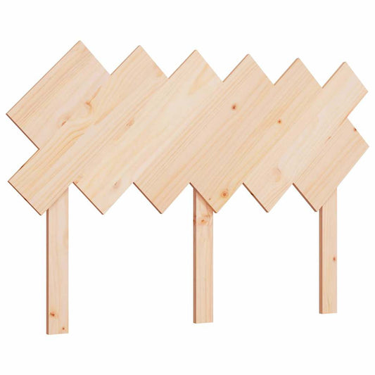 Bed Headboard 122.5x3x80.5 cm Solid Wood Pine