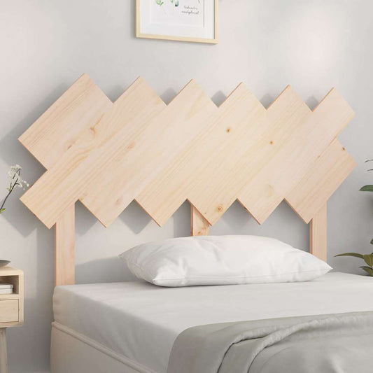 Bed Headboard 122.5x3x80.5 cm Solid Wood Pine