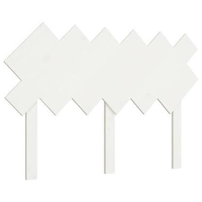 Bed Headboard | White | Solid pinewood | Standard | Decorative Inlays