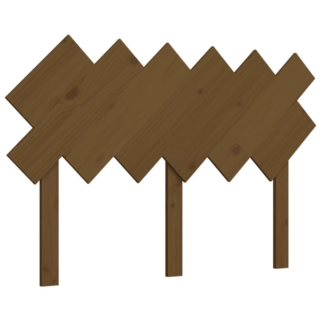 Bed Headboard | Honey brown | Solid pine wood | Medium