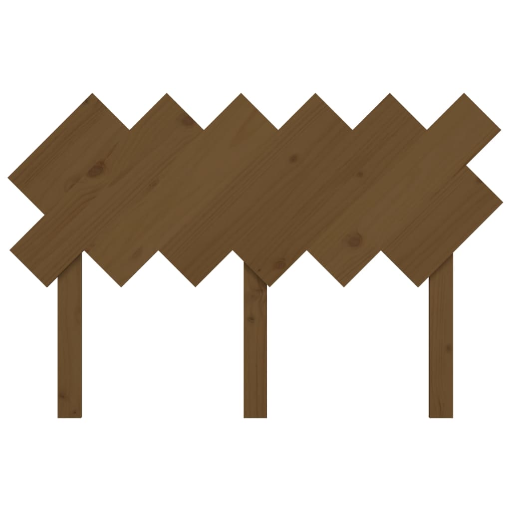 Bed Headboard | Honey brown | Solid pine wood | Medium