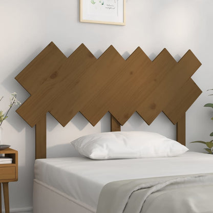 Bed Headboard | Honey brown | Solid pine wood | Medium