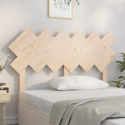 Bed Headboard | Natural Wood | Solid pine wood | 132x3x81 cm