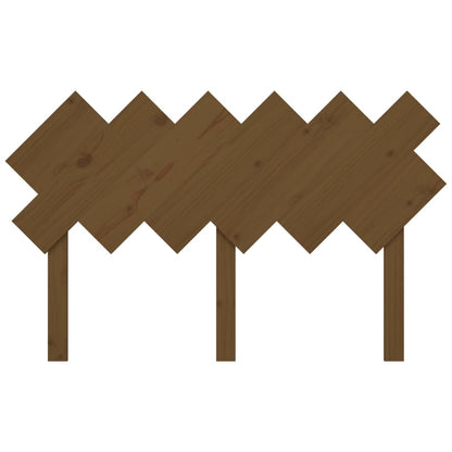 Bed Headboard | Honey Brown | Solid pine wood | 132 cm x 3 cm x 81 cm