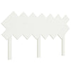 Bed Headboard White 141x3x80.5 cm Solid Wood Pine