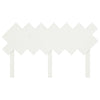 Bed Headboard White 141x3x80.5 cm Solid Wood Pine