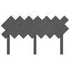 Bed Headboard Grey 141x3x80.5 cm Solid Wood Pine