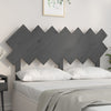 Bed Headboard Grey 141x3x80.5 cm Solid Wood Pine