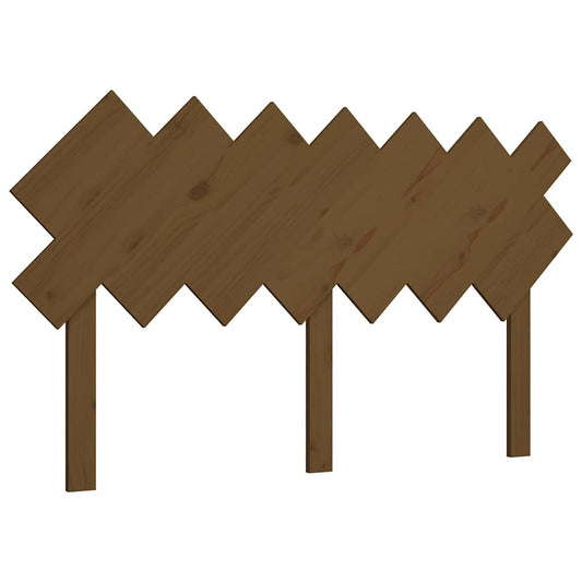 Bed Headboard | Honey Brown | Solid Pine Wood | 51.5 cm wide, 81 cm high