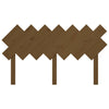 Bed Headboard Honey Brown 151.5x3x81 cm Solid Wood Pine