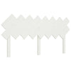 Bed Headboard White 159.5x3x80.5 cm Solid Wood Pine