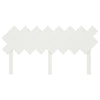 Bed Headboard White 159.5x3x80.5 cm Solid Wood Pine