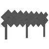 Bed Headboard Grey 159.5x3x80.5 cm Solid Wood Pine