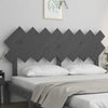 Bed Headboard Grey 159.5x3x80.5 cm Solid Wood Pine